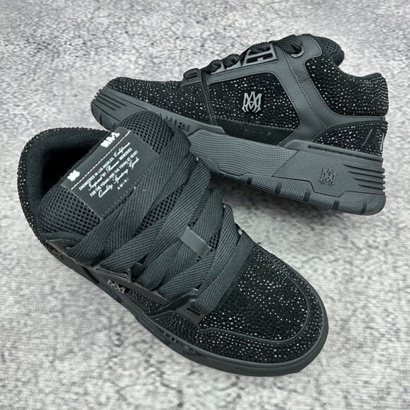 AMIRI Black Crystal MA-1 Sneakers - Picture 4 of 6